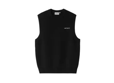 Carhartt Script Vest Sweater "Black/White"