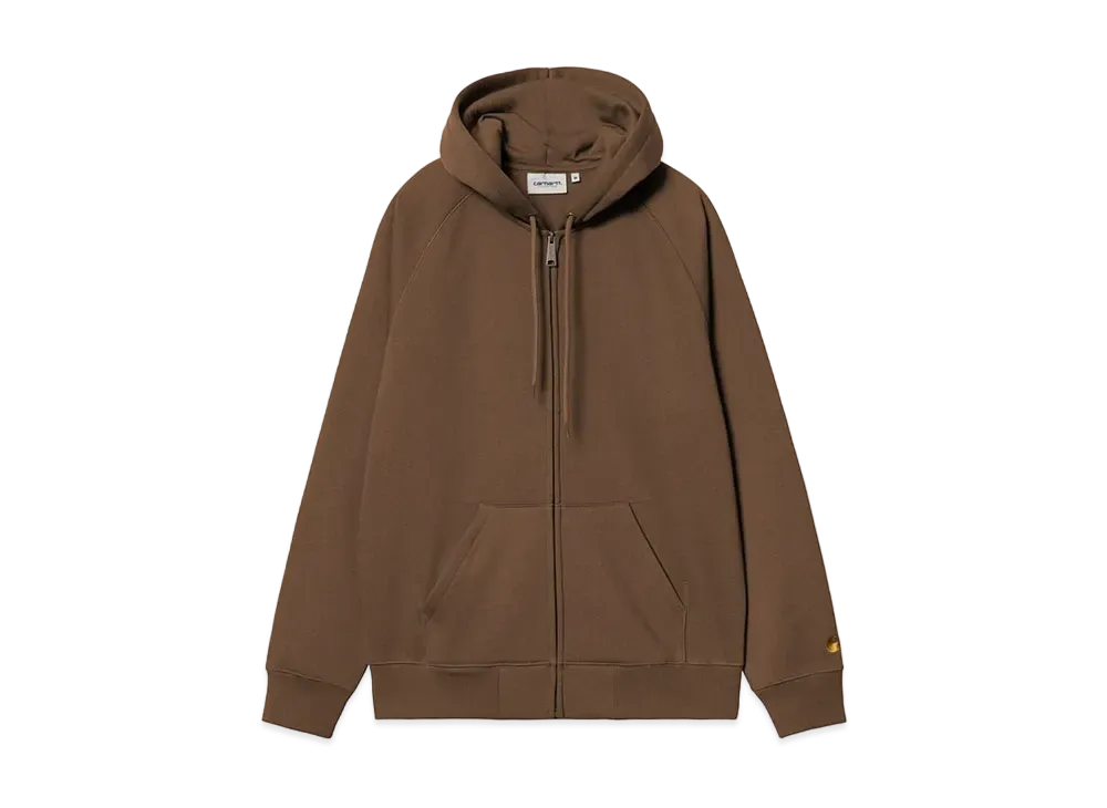 Carhartt WIP Hooded Chase Jacket "Chocolate/Gold"