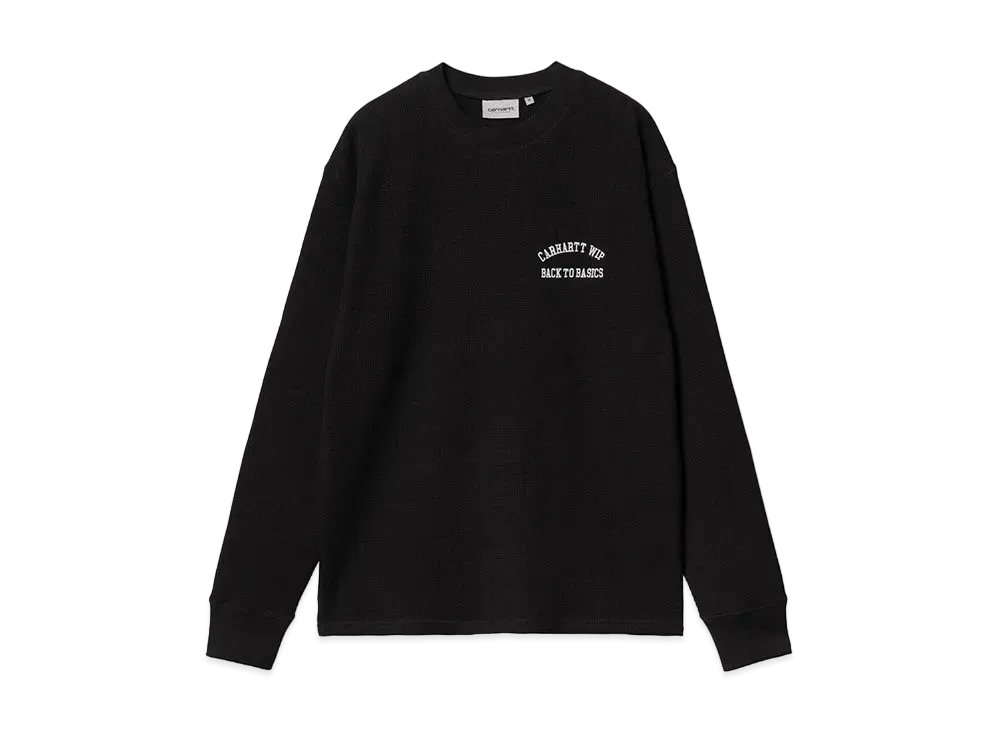 Carhartt WIP L/S Basics Script T-Shirt "Black/White"