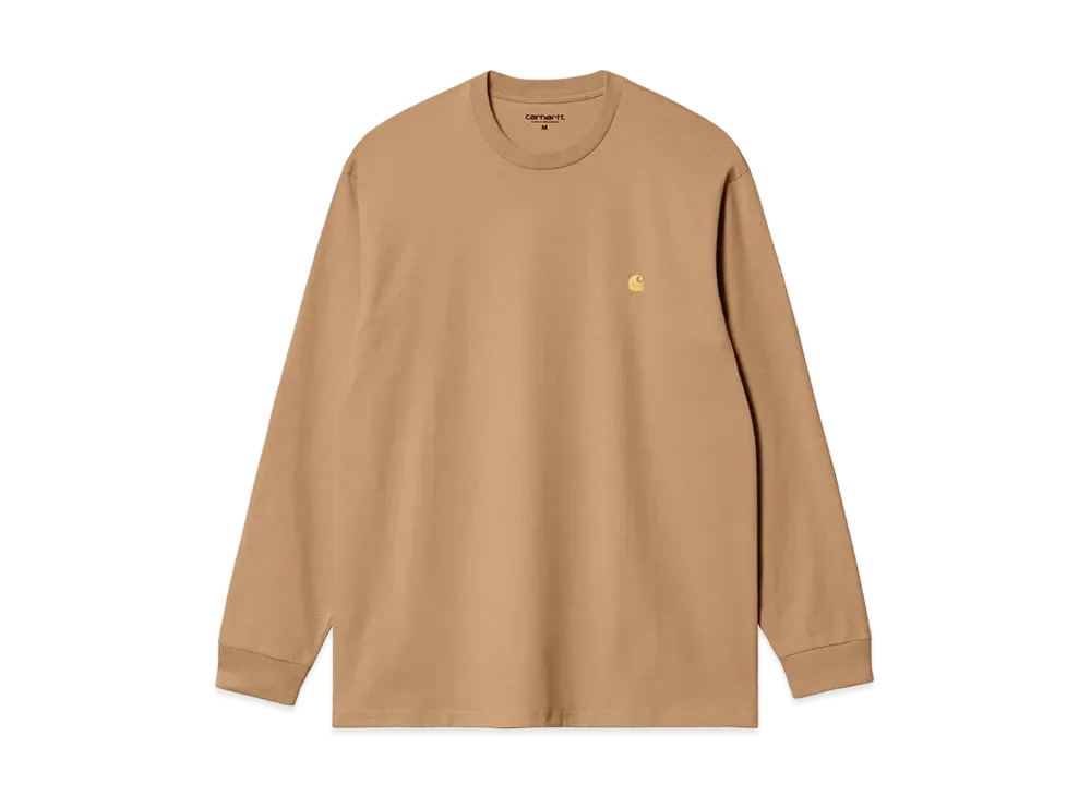 Carhartt WIP L/S Chase T-Shirt "Peanut/Gold"