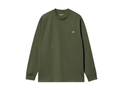 Carhartt WIP L/S American Script T-Shirt "Tarragon"