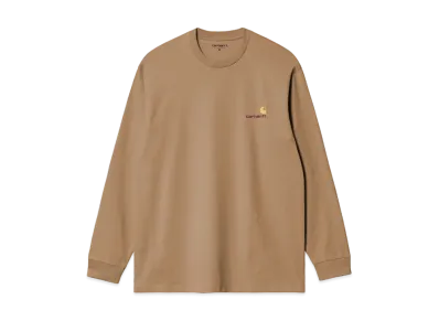 Carhartt WIP L/S American Script T-Shirt "Peanut"