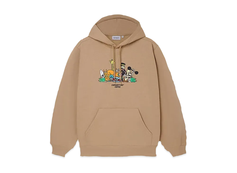 Carhartt WIP Hooded Coffee Sweatshirt "Ash Heather"