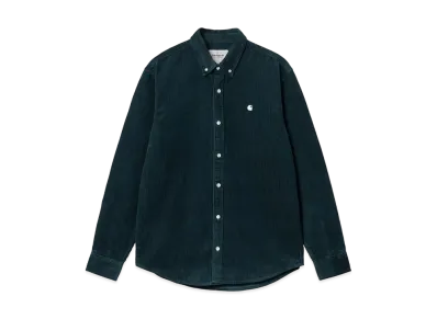 Carhartt WIP L/S Madison Cord Shirt "Duck Blue/Wax"