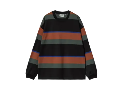 Carhartt WIP L/S Sundling T-Shirt "Sundling Stripe Dusty H Brown"