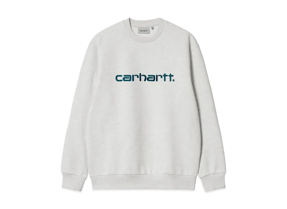 Carhartt WIP Carhartt Sweat "Ash Heather/Duck Blue"
