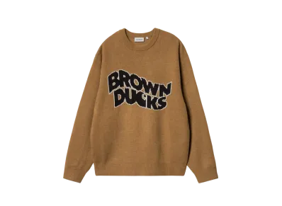 Carhartt WIP Brown Ducks Sweater "Hamilton Brown"