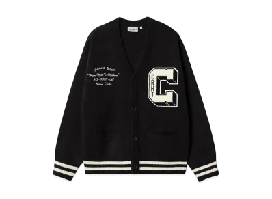 Carhartt WIP Brown Ducks Cardigan "Black/Wax"