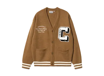 Carhartt WIP Brown Ducks Cardigan Hamilton "Brown/Wax"