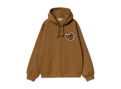 Carhartt WIP Hooded Brown Ducks Jacket "Hamilton Brown"
