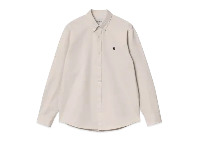 Carhartt WIP L/S Madison Shirt "Moonbeam/Black"