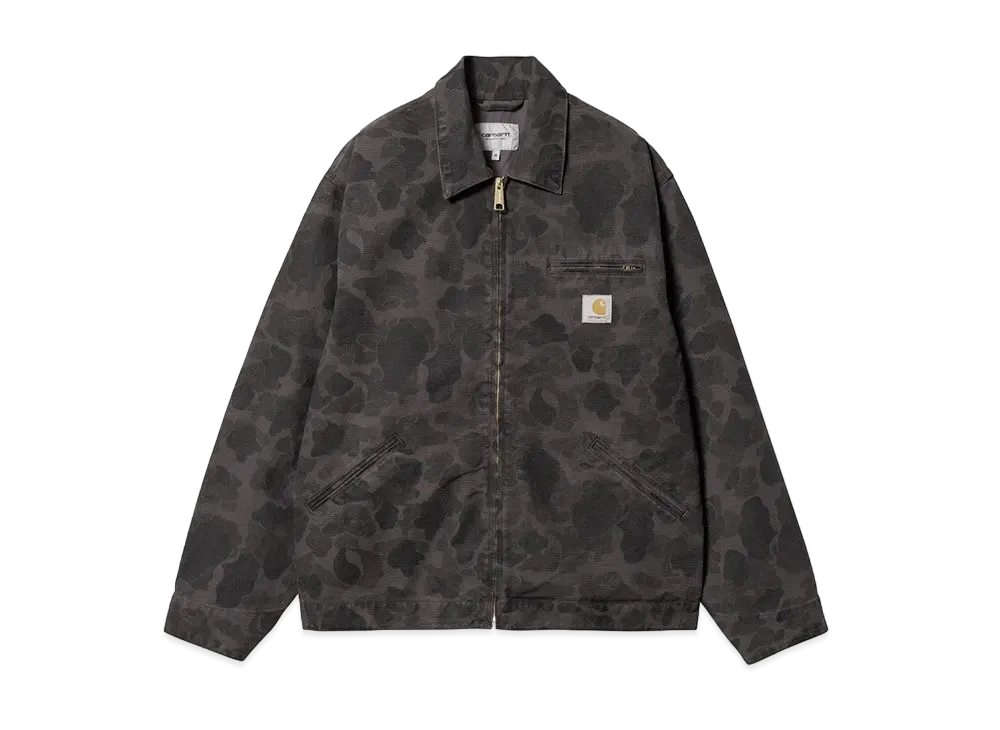 Carhartt WIP Duck Detroit Jacket "Camo Duck,Green/Graphite(Garment Dyed)"