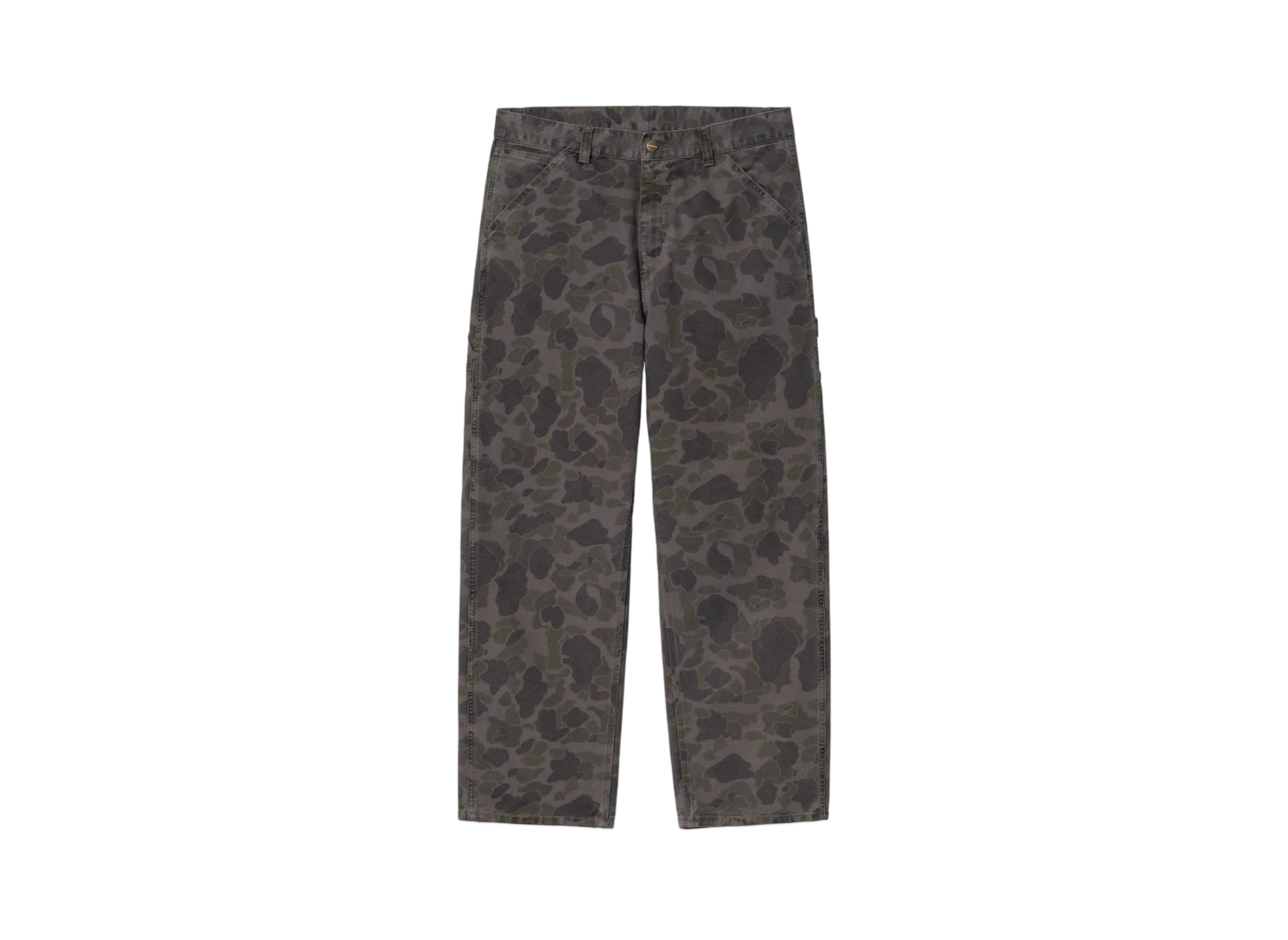 Carhartt WIP Duck Single Knee Pant "Camo Duck,Green/Graphite(Garment Dyed)"