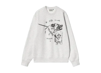 Carhartt WIP Pepe Be Nice Sweat "Ash Heather/Black"