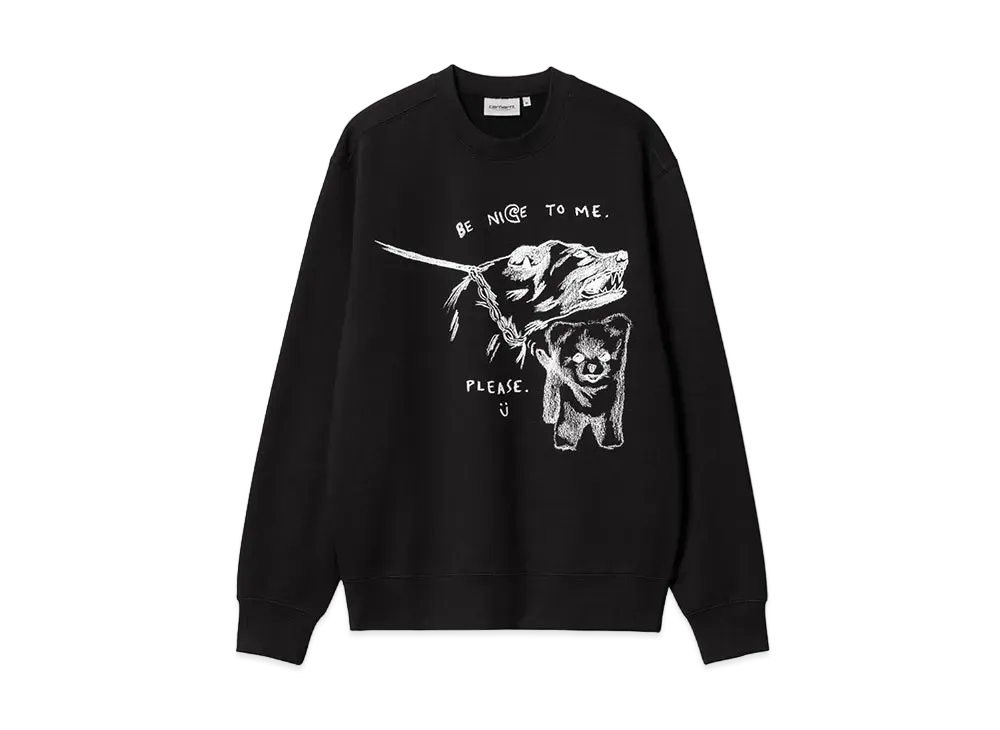 Carhartt WIP Pepe Be Nice Sweat "Black/White"