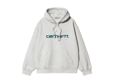 Carhartt WIP Hooded Carhartt Sweat "Ash Heather/Duck Blue"
