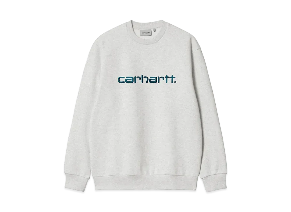 Carhartt WIP Carhartt Sweat "Ash Heather/Duck Blue"