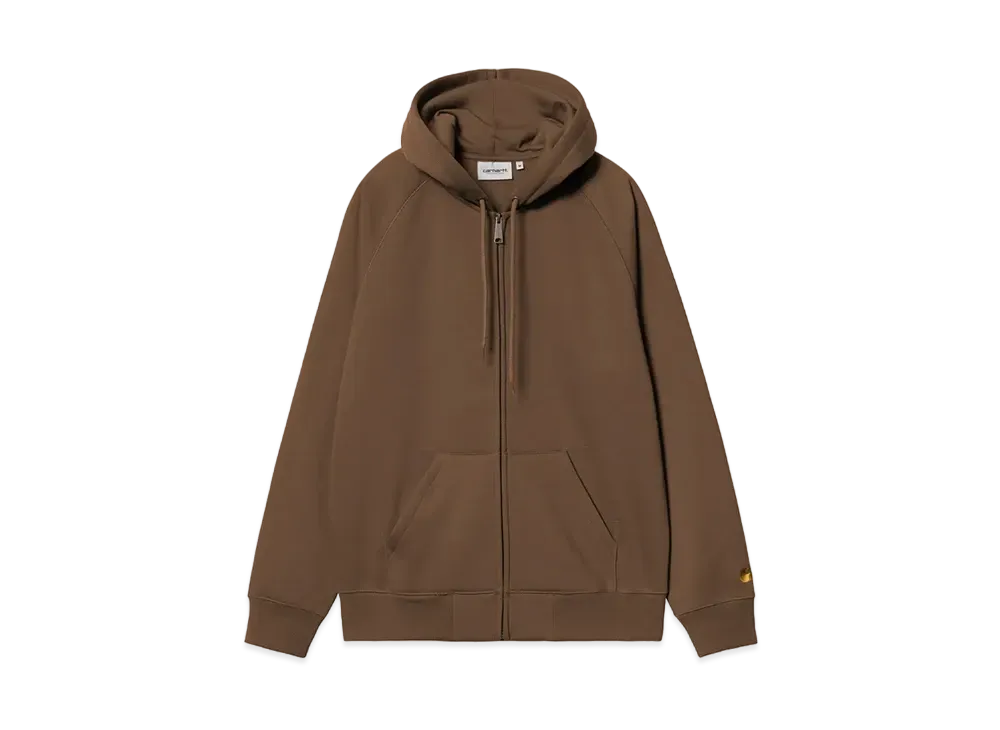 Carhartt WIP Hooded Chase Jacket "Chocolate/Gold"