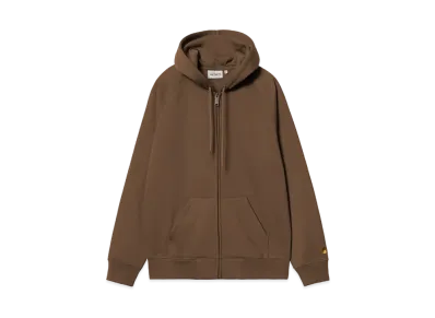 Carhartt WIP Hooded Chase Jacket "Chocolate/Gold"