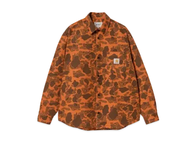 Carhartt WIP L/S Duck Shirt "Camo Duck, Green/Turmeric"