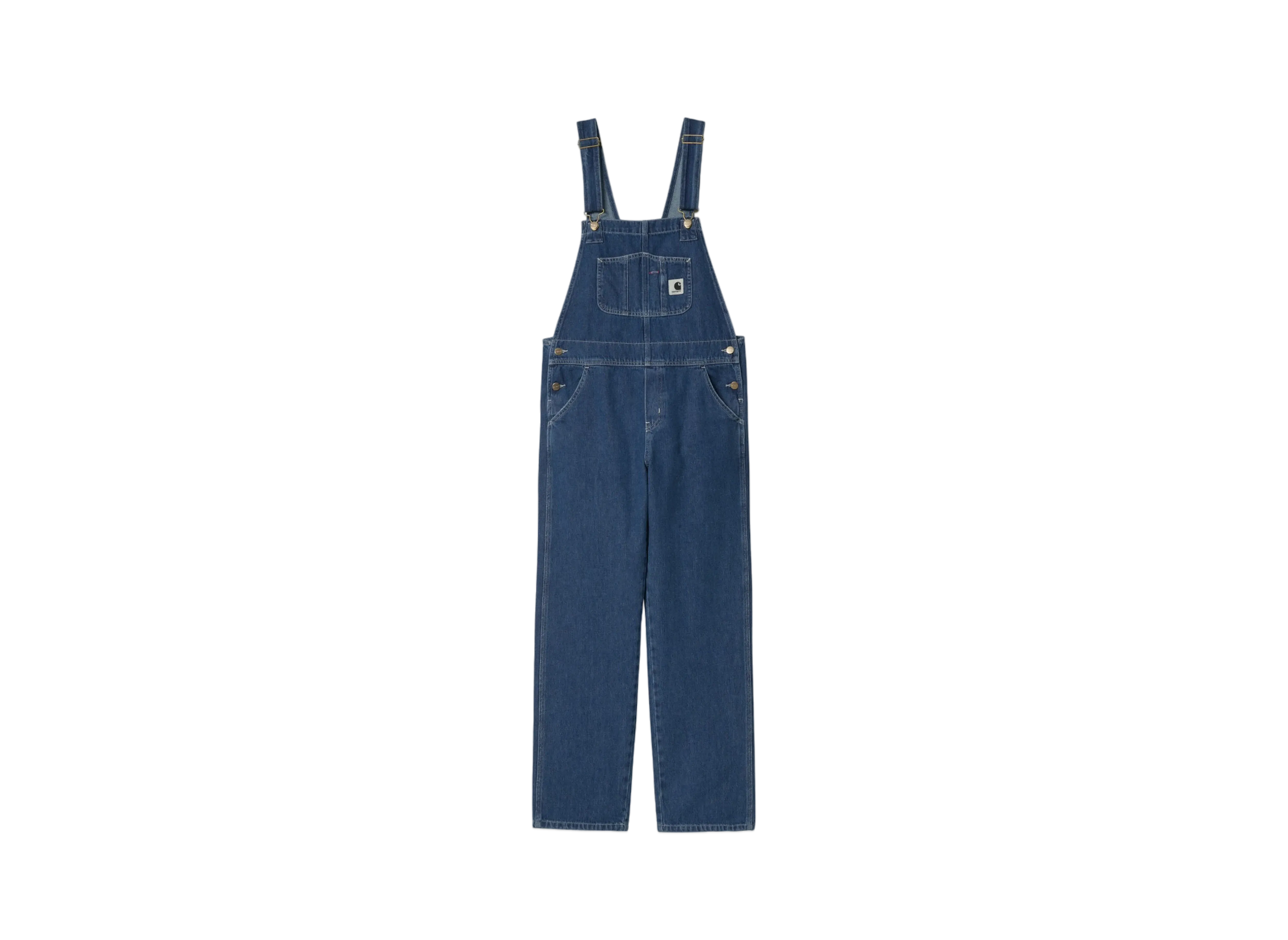 Carhartt WIP W' Bib Overall Straight "Blue(Stone Washed)"