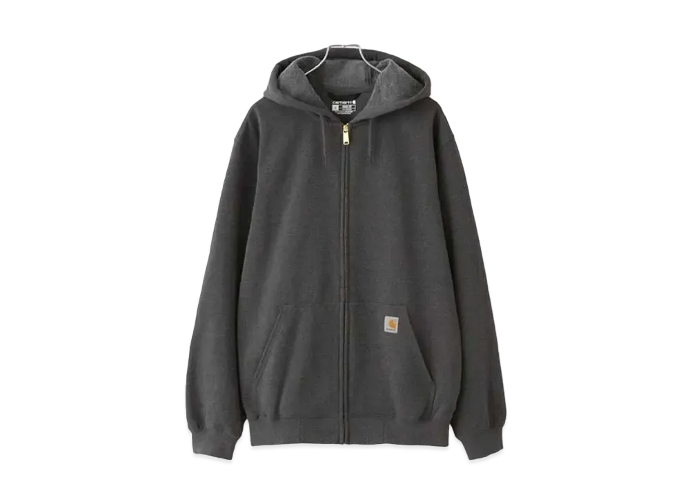 Carhartt Midweight Hooded Zip Sweat Oversized Full Zip Hoodie "Charcoal" TS0122