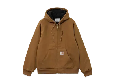 Carhartt WIP Quilting Lined Duck Active Jacket Quilting Liner Duck Hood Jacket "Brown"