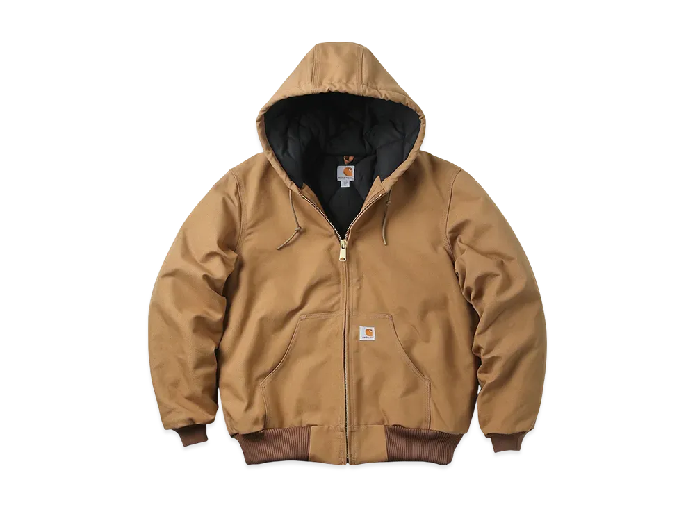 Carhartt Wip Quilted Liner Duck Hooded Jacket "Brown"