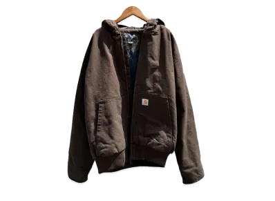 Carhartt Washed Duck Insulated Active Jacket "Dark Brown"