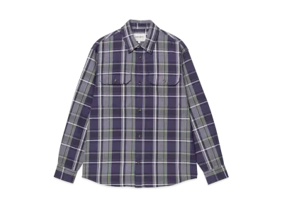 Carhartt Wip L/S Hobart Shirt "Hobart Check,Aura"