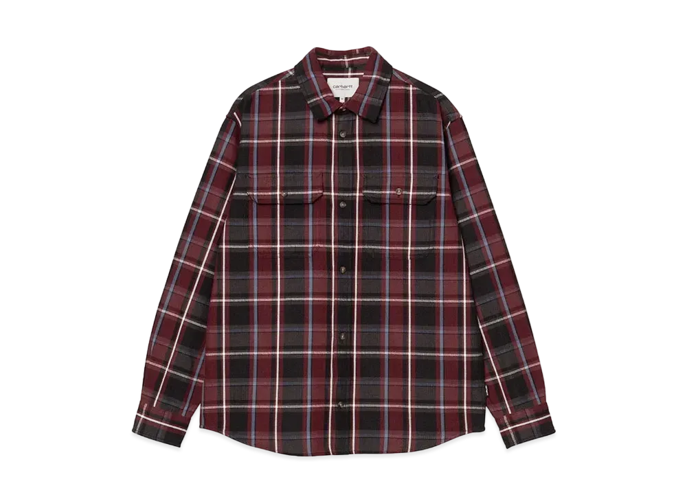 Carhartt Wip L/S Hobart Shirt "Hobart Check,Black"