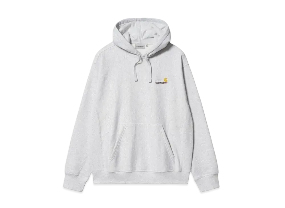 Carhartt WIP Hooded Americanscript Sweatshirt "Heather Grey"