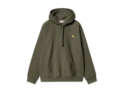 Carhartt WIP Hooded Americanscript Sweatshirt "Dark Olive"