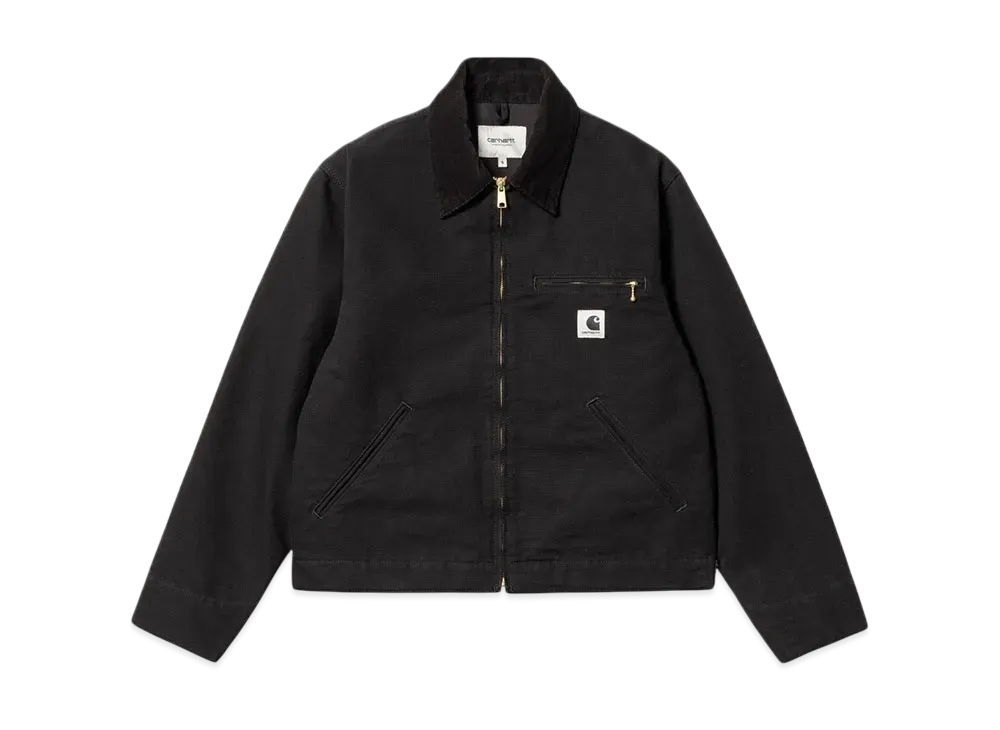 Carhartt Wip W' Og Detroit Jacket "Black/Black(Rinsed)"
