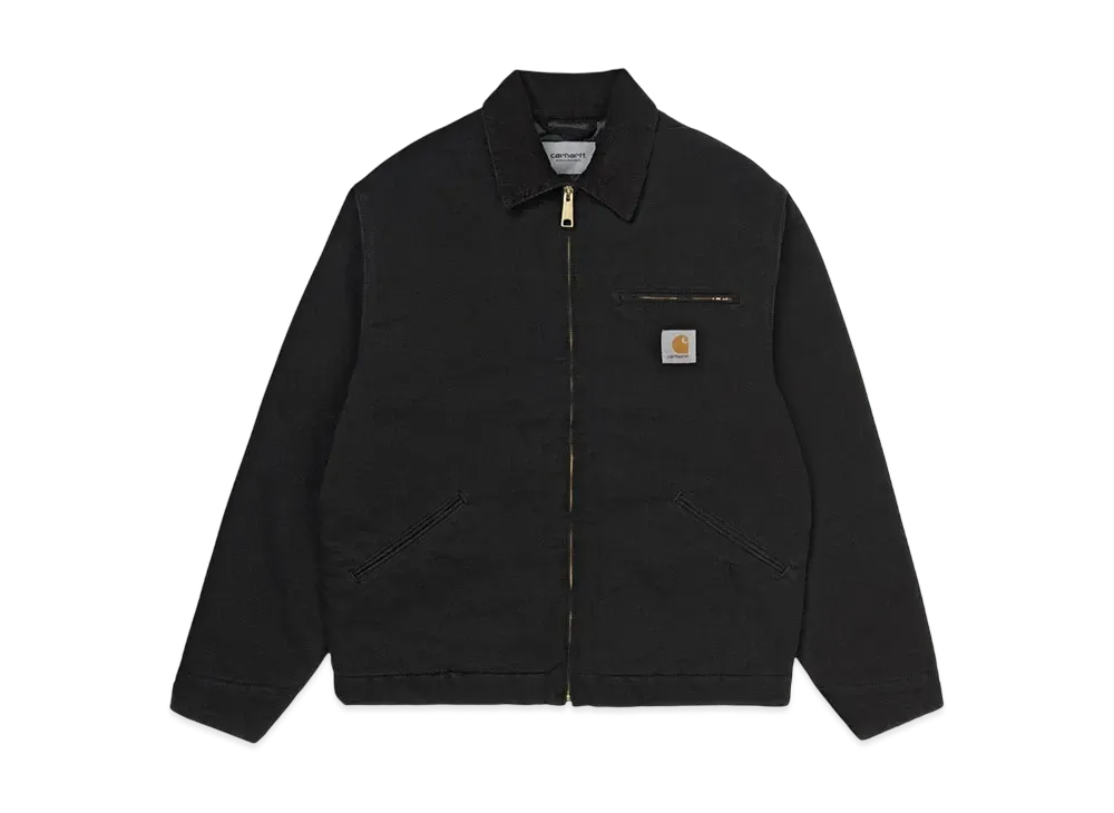 Carhartt Wip Og Detroit Jacket "Black/Black(Aged Canvas)"