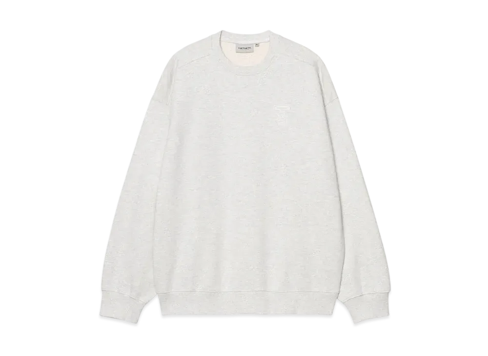 Carhartt WIP Cross Screw Sweat "Ash Heather/White"