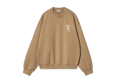 Carhartt WIP Cross Screw Sweat "Peanut/White"