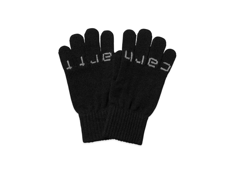Carhartt WIP Script Gloves "Black/Grey Heather"