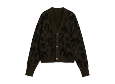 Carhartt WIP Women's Merton Cardigan "Camo Leo Jacquard Tamarind"