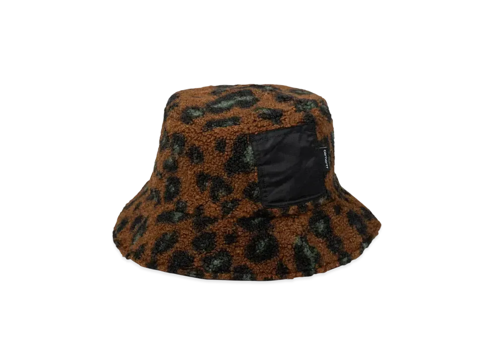 Carhartt WIP Orla Bucket Hat "Camo Leo Jacquard Tamarind / Black"