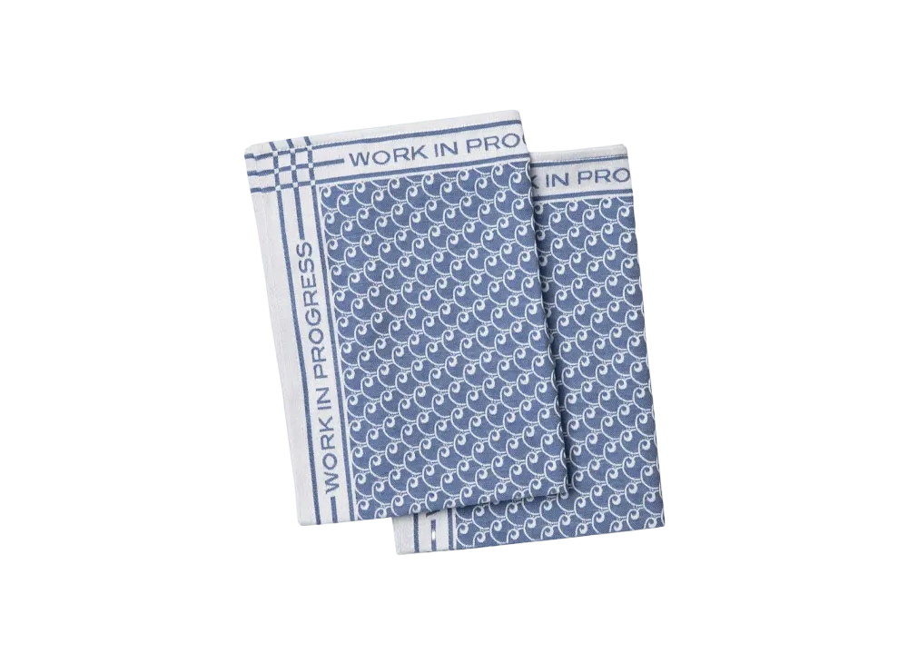 Carhartt WIP Tea Towel Set "White / Blue"