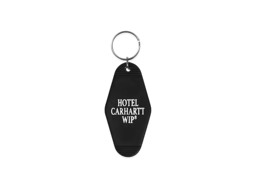 Carhartt WIP Hotel Keys Keychain "Black / White"