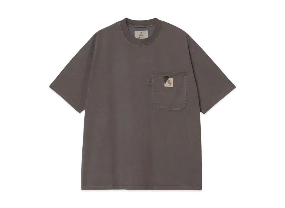 Carhartt WIP x INVINCIBLE with Shinsuke Nakada S/S Pigment Dyed T-Shirt "Soot Pigment"