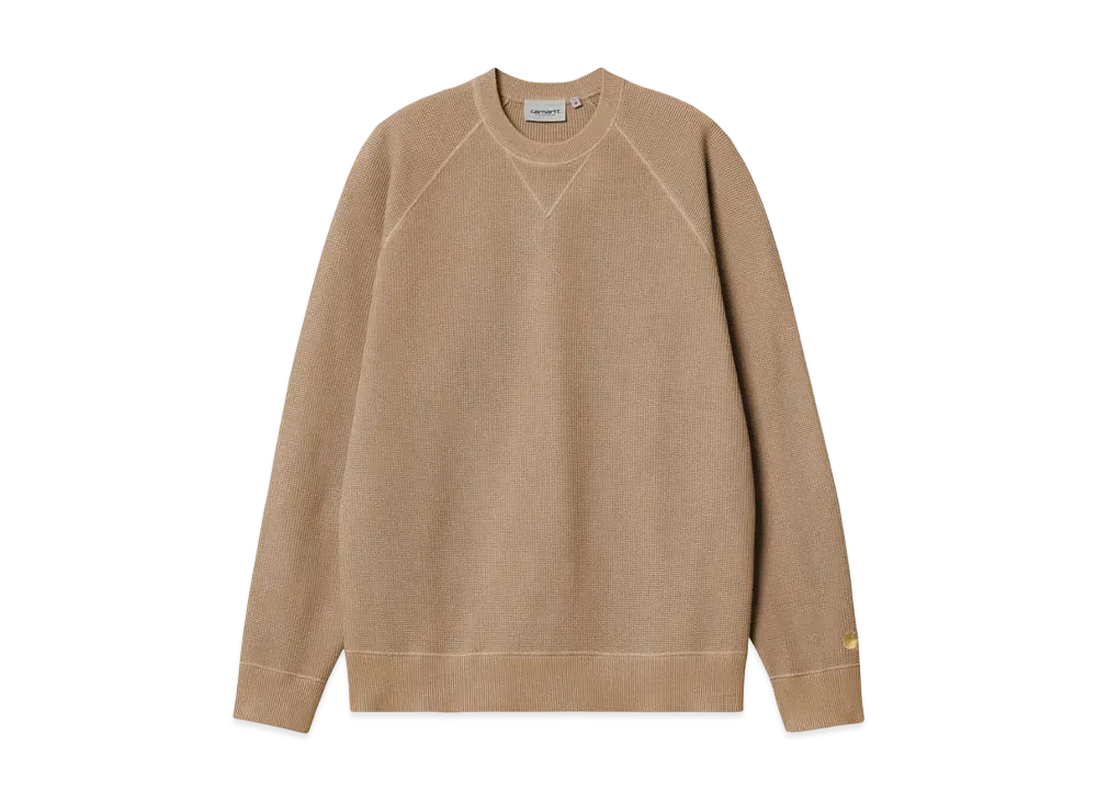 Carhartt WIP Chase Sweater "Dusty H Brown / Gold"