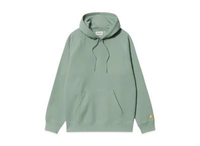 Carhartt WIP Hooded Chase Sweatshirt "Frosted Green / Gold"