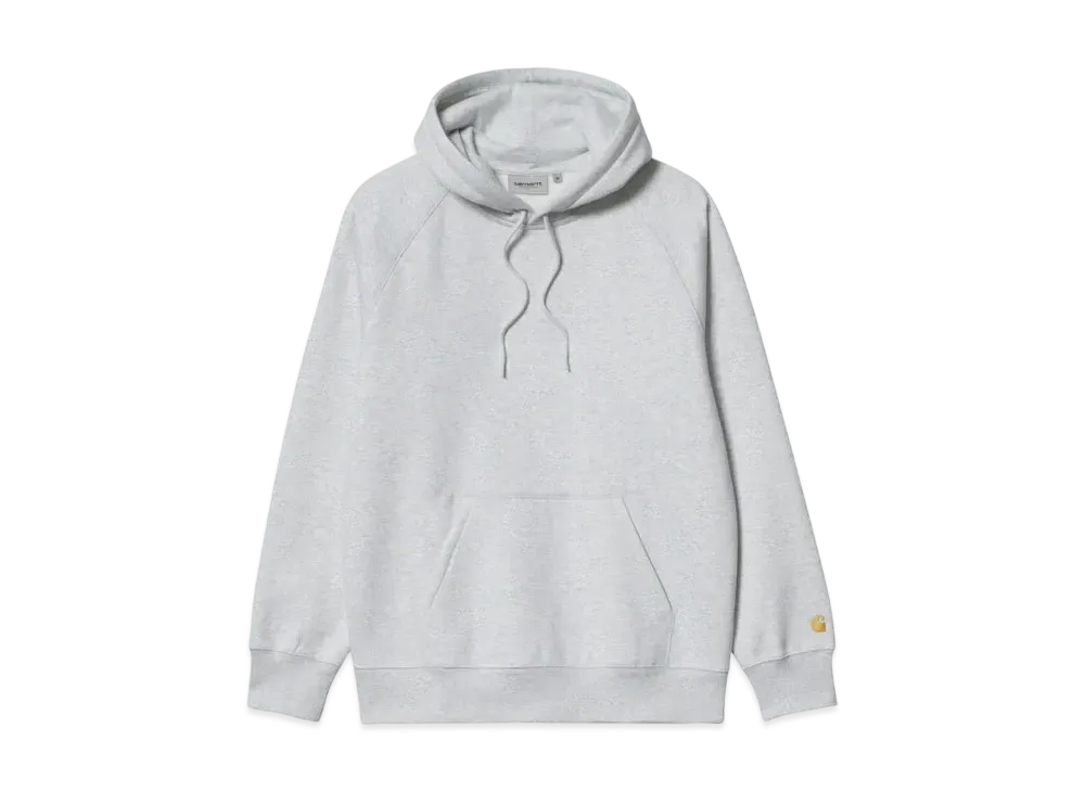 Carhartt WIP Hooded Chase Sweatshirt "Ash Heather / Gold"