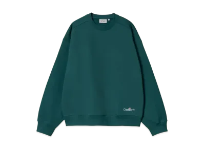 Carhartt WIP Label Script Sweat "Malachite"