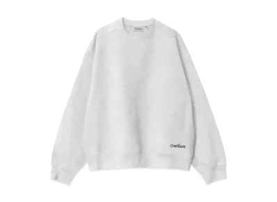Carhartt WIP Label Script Sweat "Ash Heather"