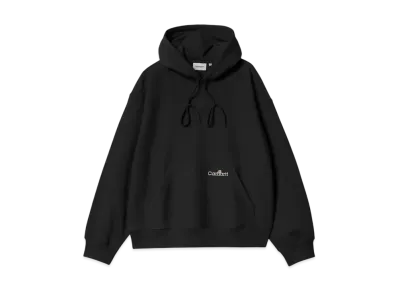Carhartt WIP Hooded Label Script Sweat "Black"