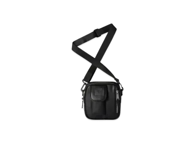 Carhartt WIP Essentials Leather Bag Small "Black"